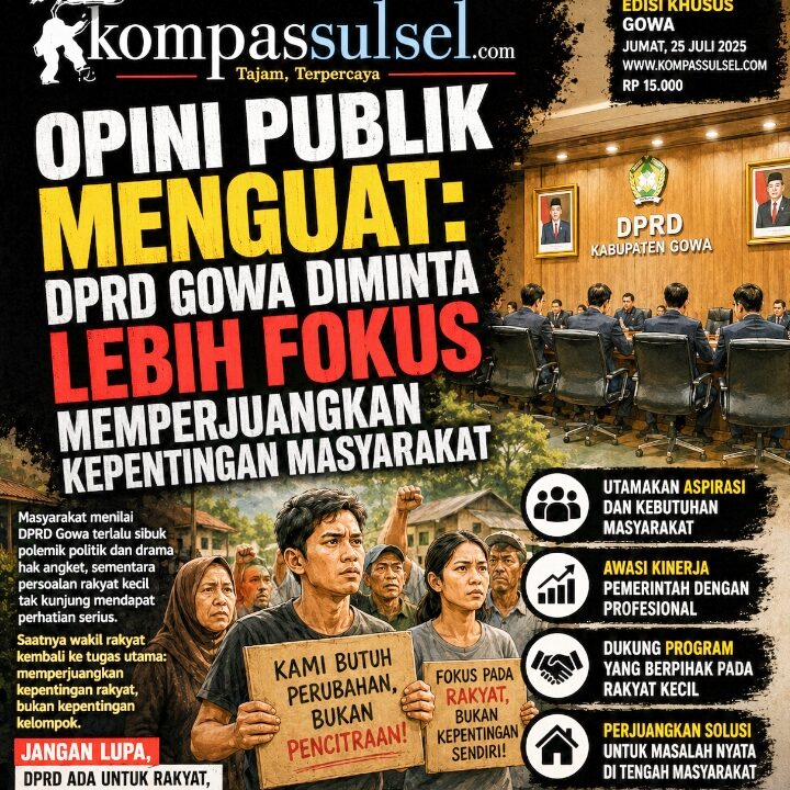 Opini Publik Menguat: DPRD Gowa Diminta Lebih Fokus Memperjuangkan Kepentingan Masyarakat