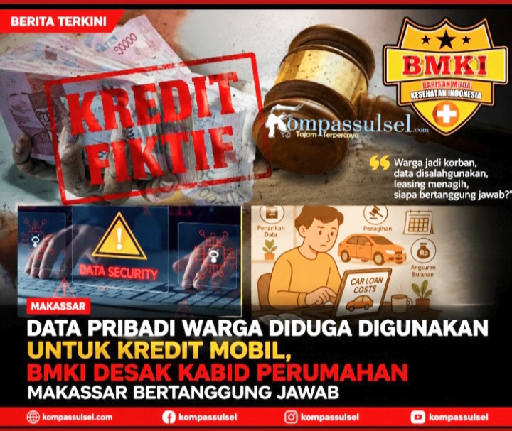 Data Pribadi Warga Diduga Digunakan untuk Kredit Mobil, BMKI Desak Kabid Perumahan Makassar Bertanggung Jawab