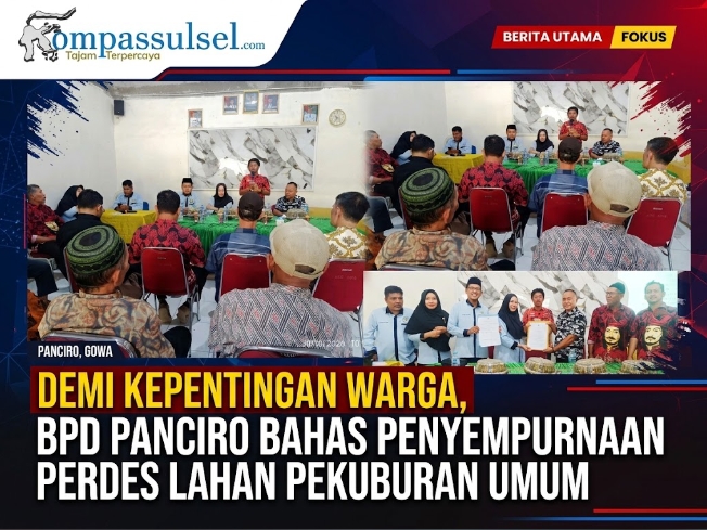 Demi Kepentingan Warga, BPD Panciro Bahas Penyempurnaan Perdes Lahan Pekuburan Umum
